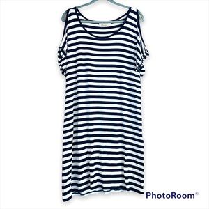 Michael Kors Striped T shirt Dress L
